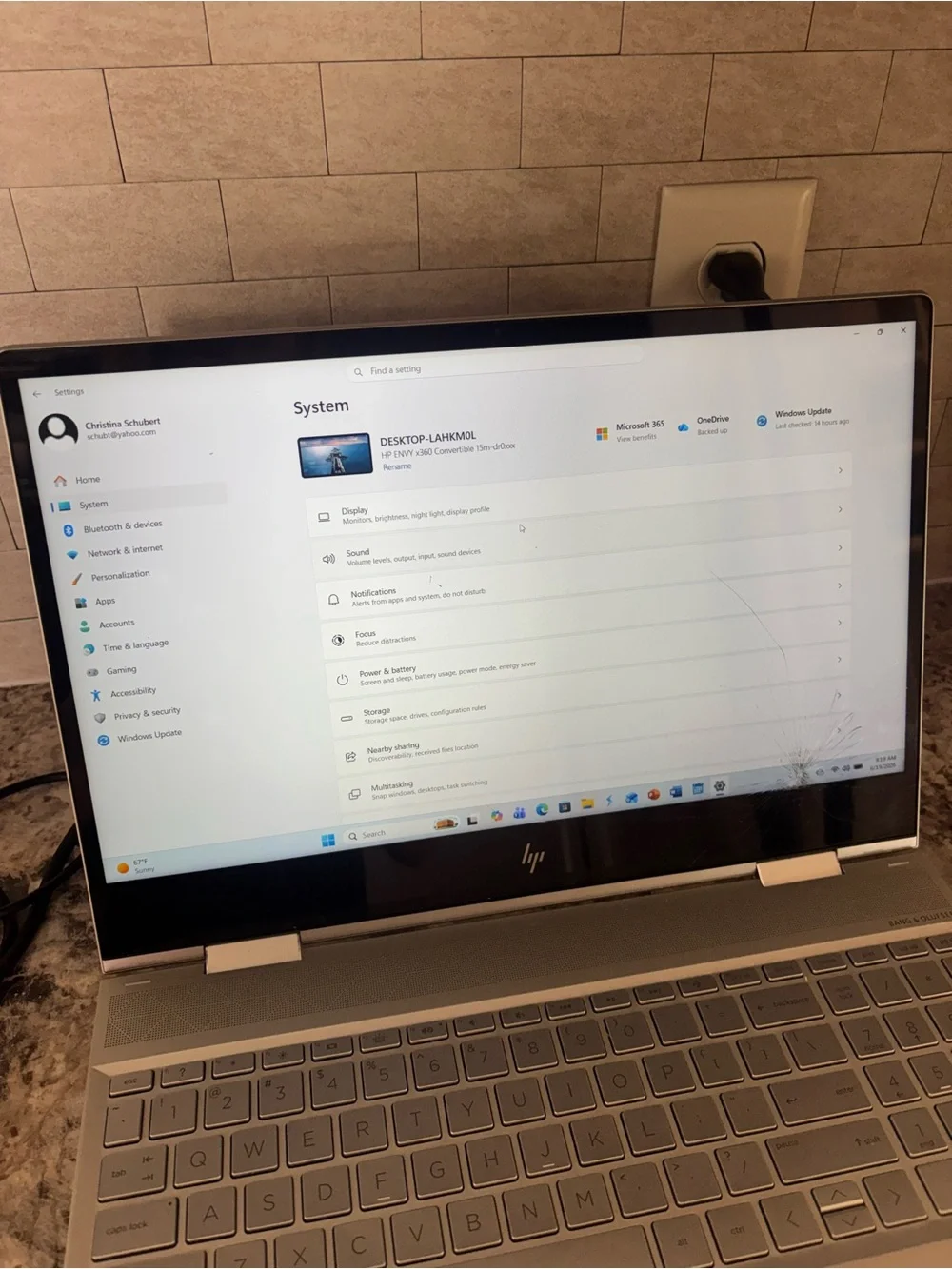 HP Silver 2-in-1 Convertible Laptop with Backlit Keyboard